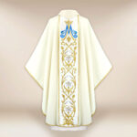 Chasuble with Embroidered Image "Our Lady Help of Christians"