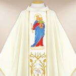 Chasuble with Embroidered Image "Our Lady Help of Christians"