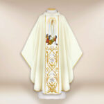 Chasuble with the embroidered image of Our Lady of Fatima