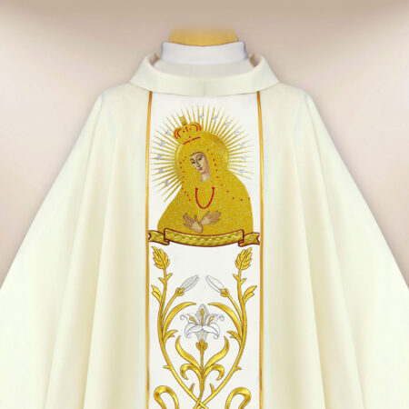 Embroidered chasuble Our Lady of Ostra Brama