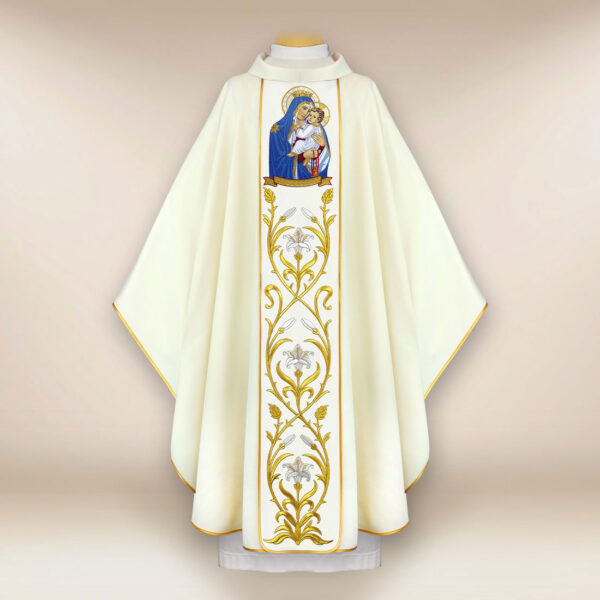 Embroidered Chasuble Our Lady of Mount Carmel