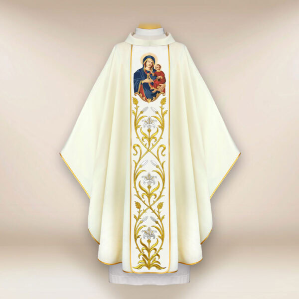 Embroidered Chasuble Our Lady of Gietrzwałd