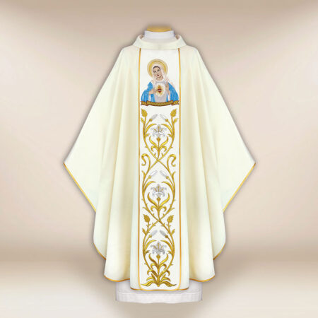 Embroidered Chasuble Heart of Mary