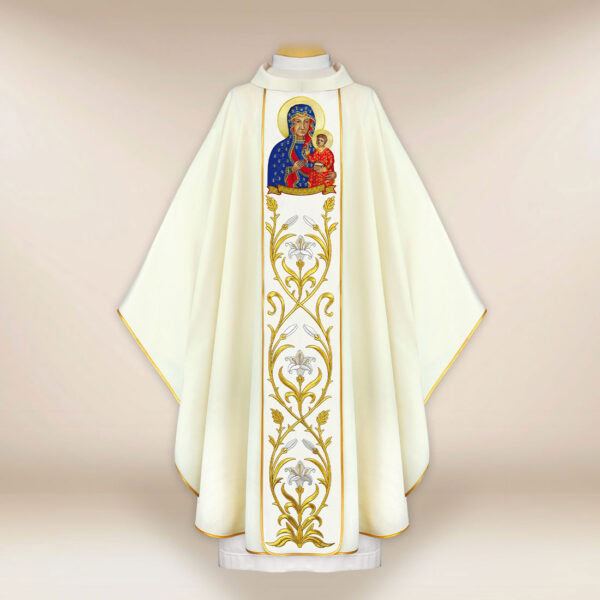 Embroidered chasuble Our Lady of Częstochowa