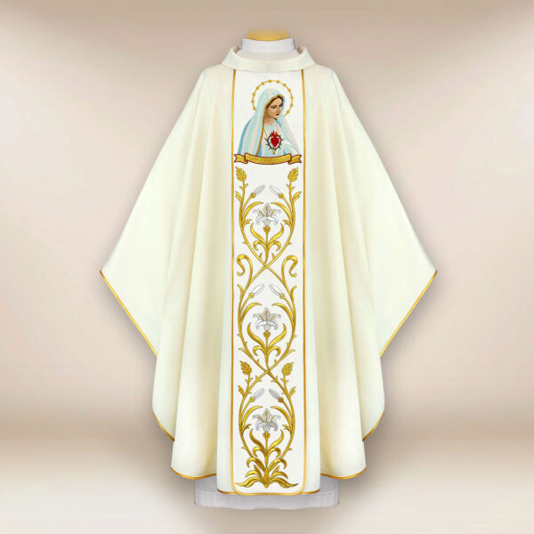 Embroidered Chasuble Our Lady of Fatima