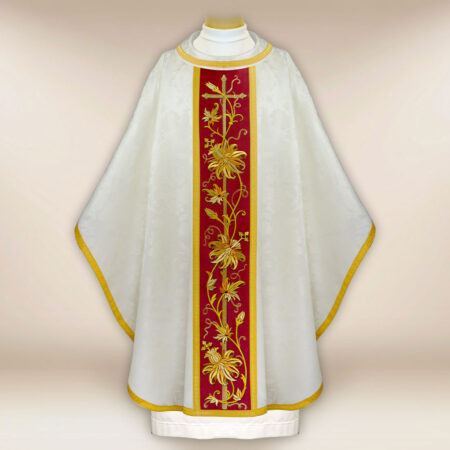 Embroidered ecru chasuble