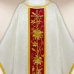 Embroidered ecru chasuble