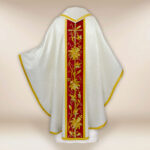Embroidered ecru chasuble