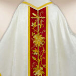 Embroidered ecru chasuble