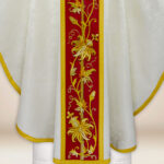 Embroidered ecru chasuble