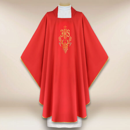 Ornat haftowany „IHS”