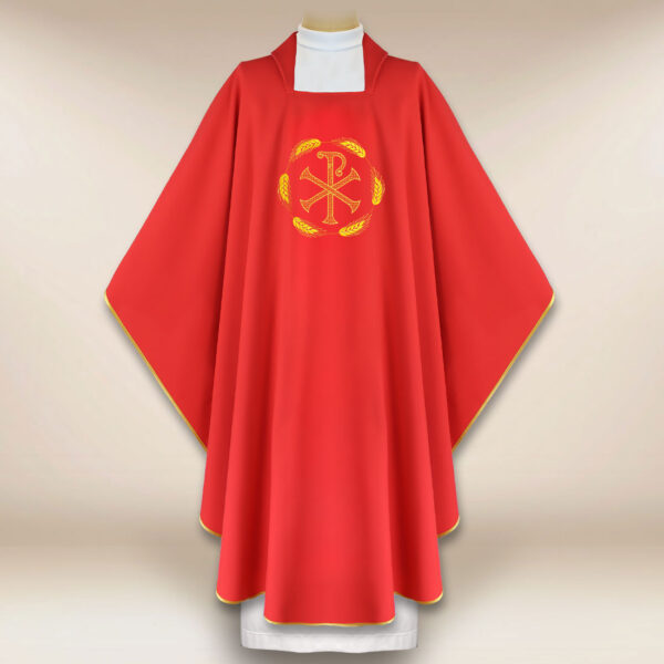 Embroidered Chasuble PX Red