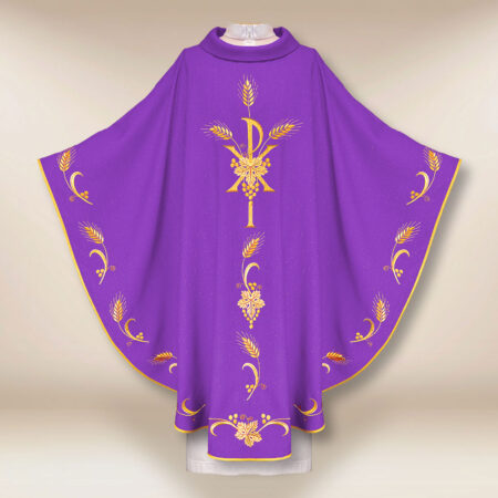 Ornat haftowany fioletowy