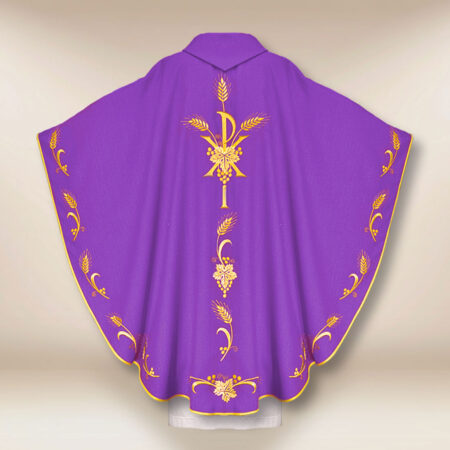Ornat haftowany fioletowy