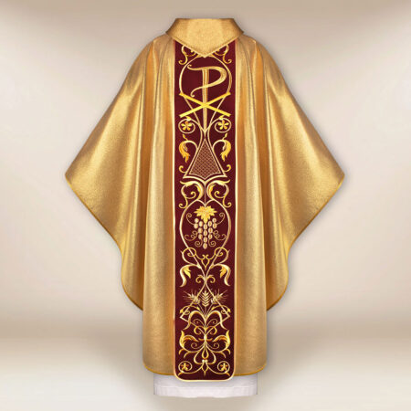 Ornat z haftowanym pasem pluszowym “Baranek”