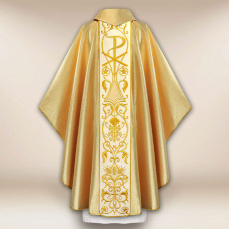 Ornat z haftowanym pasem pluszowym “Baranek”