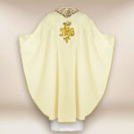 Liturgical Chasuble with IHS Embroidery