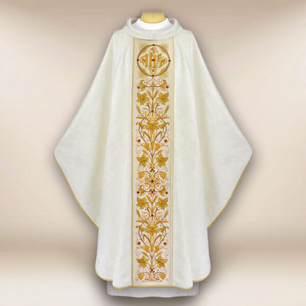 Cream Embroidered Chasuble