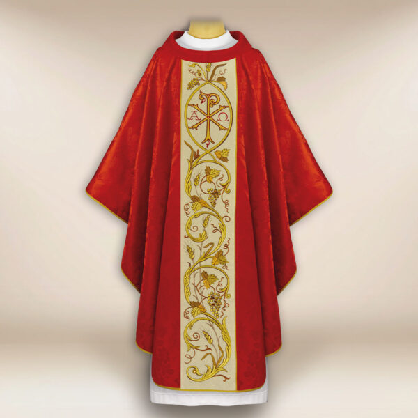 Embroidered Chasuble with PX Christum