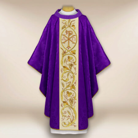Embroidered Chasuble with PX Christum
