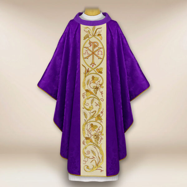 Embroidered Chasuble with PX Christum
