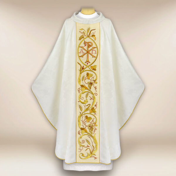Embroidered Chasuble with PX Christum