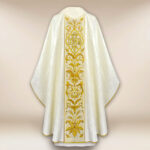 Embroidered Chasuble IHS ecru