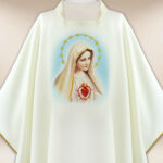 Chasuble with a Photographic Image of "Our Lady of Fatima"