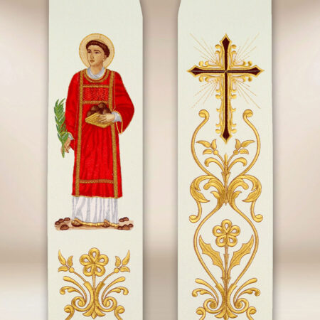 Stuła haftowana “Św. Szczepan”