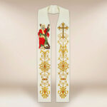 Stuła haftowana “Św. Andrzej”