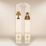 Stuła haftowana “Św. Charbel”