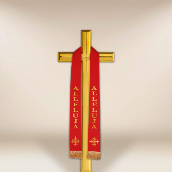 Stuła haftowana na mały Krzyż Alleluja