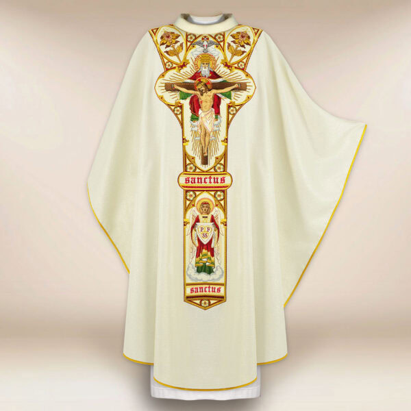 Liturgical Chasuble of the Holy Trinity, Embroidered