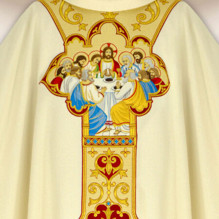 Embroidered Chasuble The Last Supper ecru