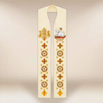 Stuła haftowana “Baranek Boży”