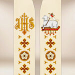 Stuła haftowana “Baranek Boży”