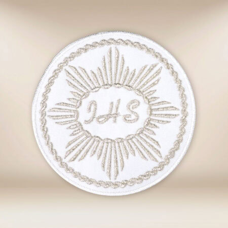 Embroidered Host for Holy Communion IHS