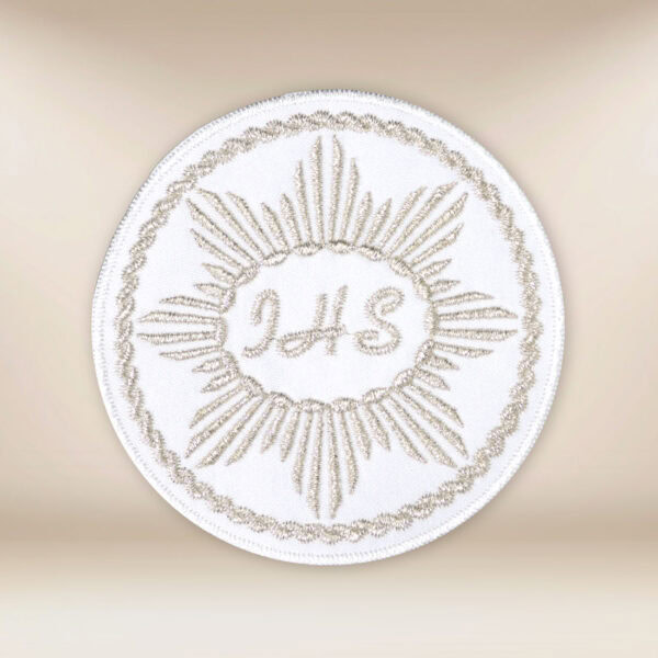 Embroidered Host for Holy Communion IHS