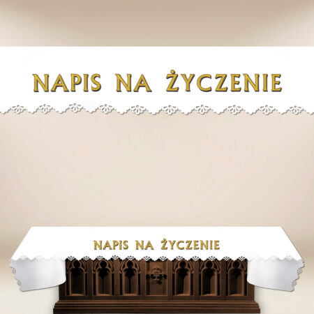 Laser-Cut Photo Altar Cloth with Custom Inscription