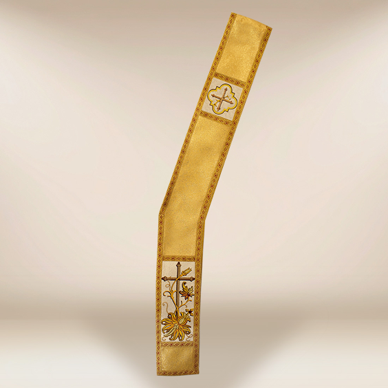 Embroidered Deacon Stole "Classico Gold”