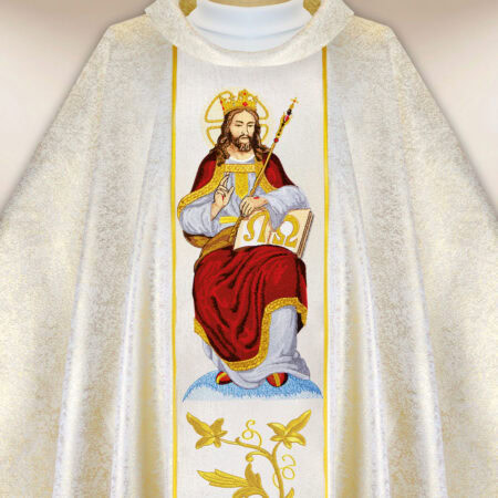 Embroidered Chasuble Christ the King