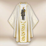Chasuble with embroidered image of "Blessed E. Bojanowski"