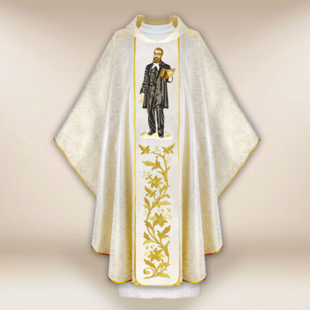 Chasuble with embroidered image of "Blessed E. Bojanowski"