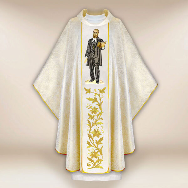 Chasuble with embroidered image of "Blessed E. Bojanowski"