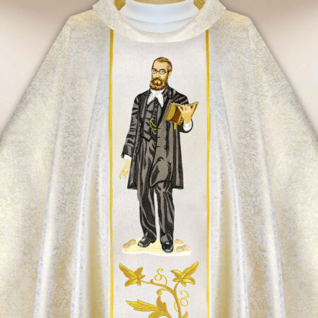 Chasuble with embroidered image of "Blessed E. Bojanowski"