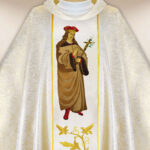 Chasuble with embroidered image of "St. Casimir"