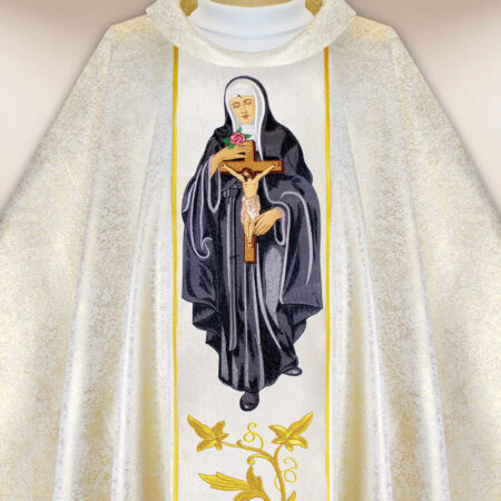 Embroidered Chasuble of St. Rita