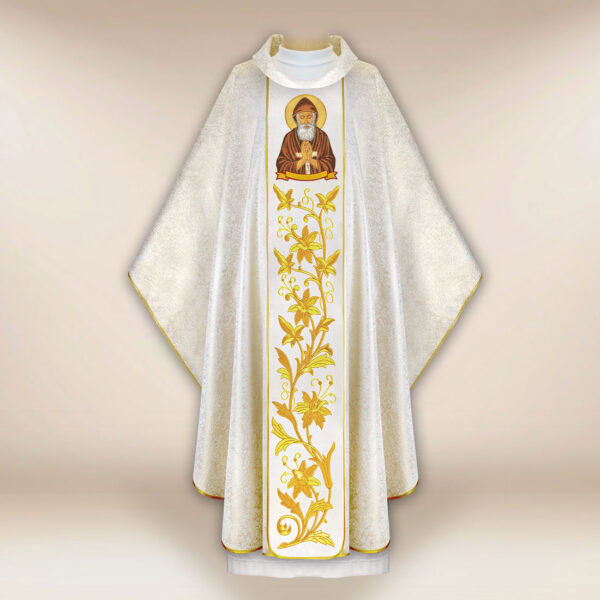 Embroidered chasuble of St. Charbel