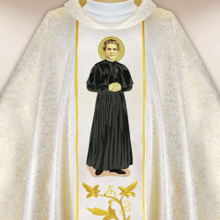 Chasuble with embroidered image "St. John Bosco"