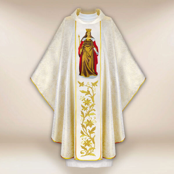 Embroidered chasuble St. Jadwiga Queen